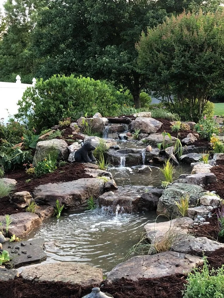 Professional garden landscaping for outdoor upgrades in Graham, NC by American Aquascapes