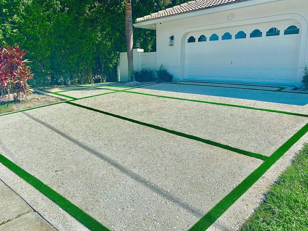 Custom garden landscaping in Boca Raton, FL by American Artificial Grass - Boca Raton