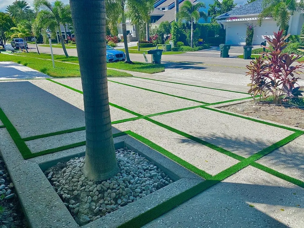 Custom outdoor landscaping in Boca Raton, FL - American Artificial Grass - Boca Raton