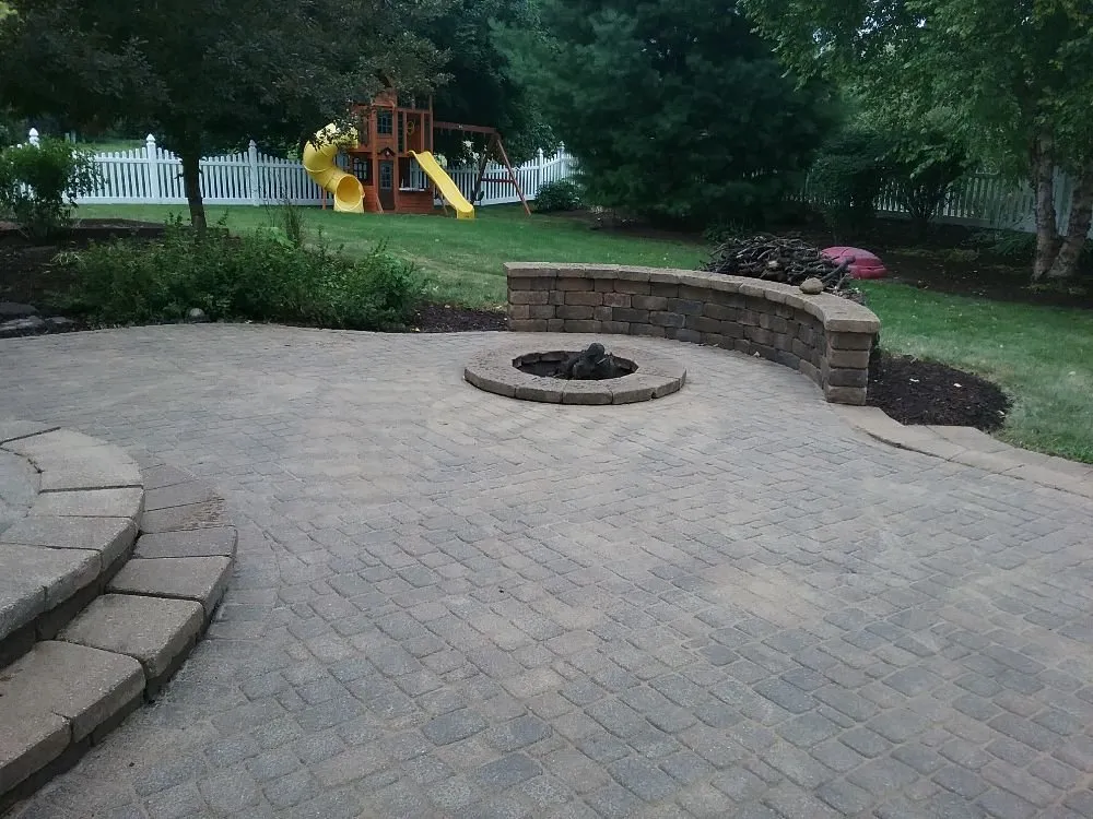Local yard maintenance with custom design in Geneva, IL by American Artists Landscaping