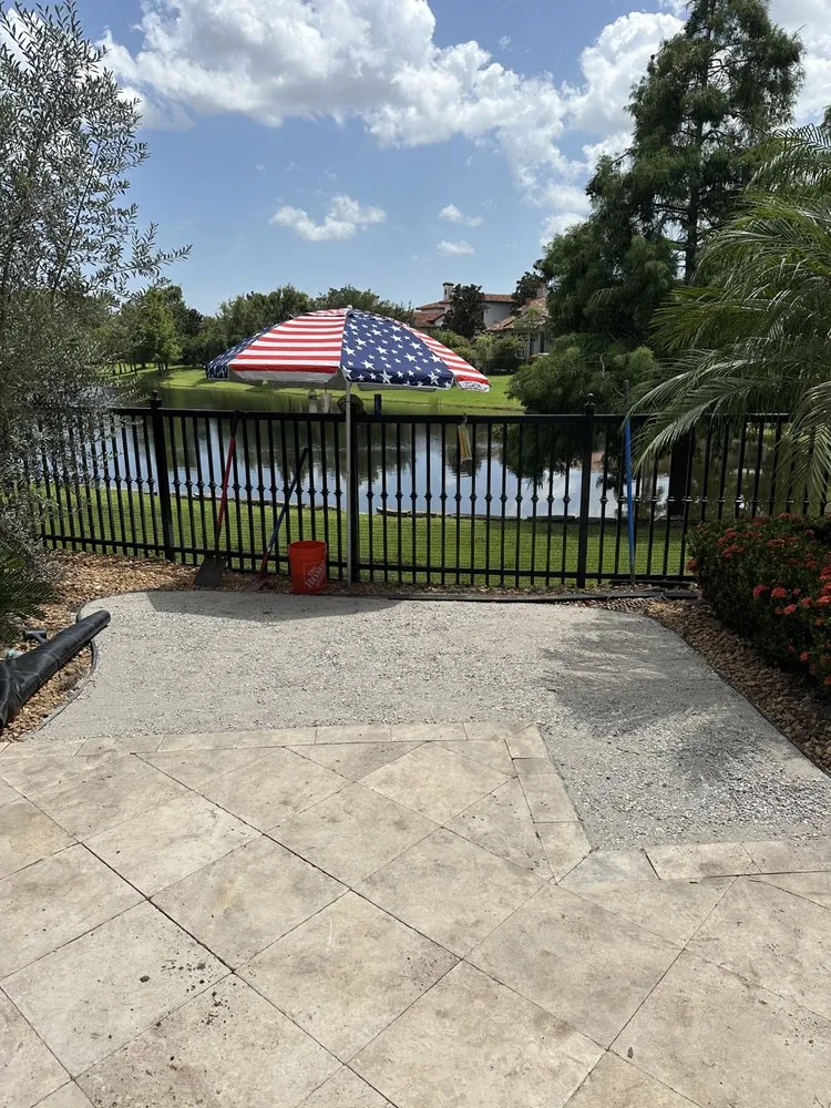 Custom garden landscaping in Orlando, FL by American Dream Landscape & Estate Management