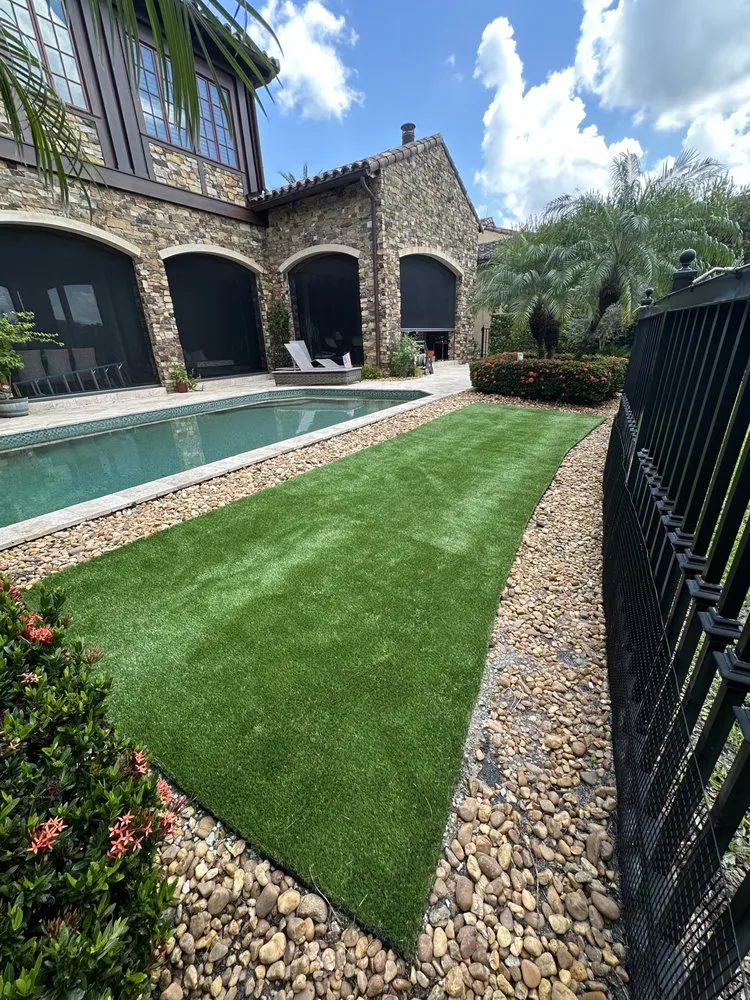 Expert garden landscaping with custom design in Orlando, FL by American Dream Landscape & Estate Management