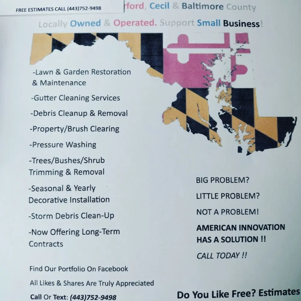 Professional lawn mowing service in Bel Air, MD by American Innovation & Solutions