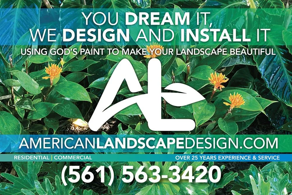 Professional landscape design in West Palm Beach, FL - American Landscape Design