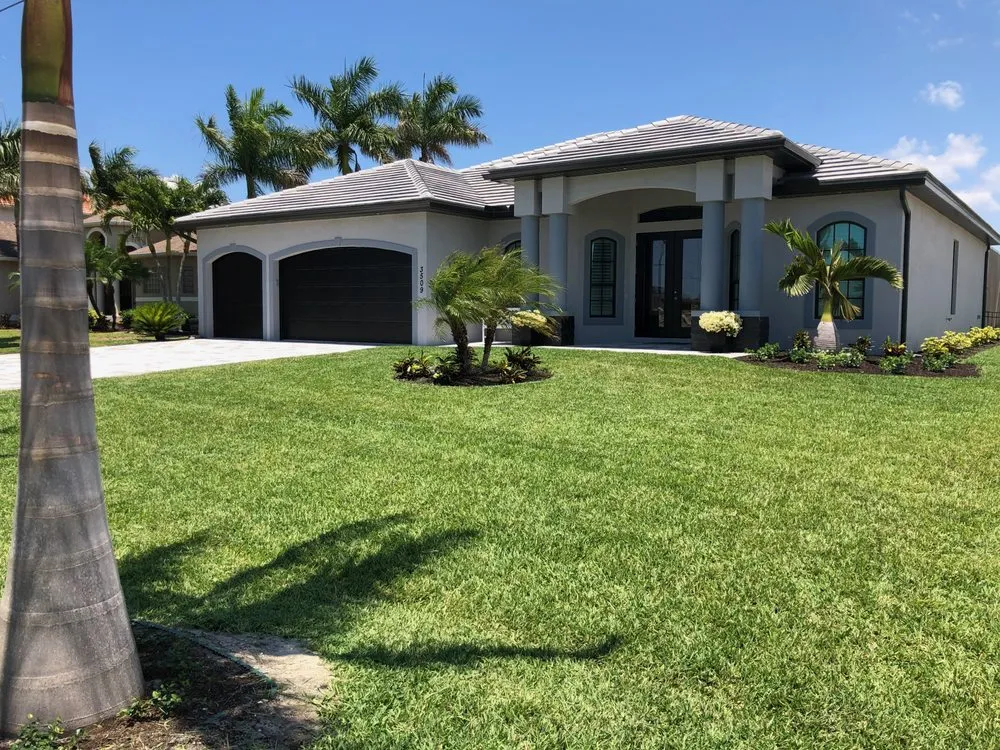 Professional outdoor landscaping in Cape Coral, FL by American Lawn & Landscaping