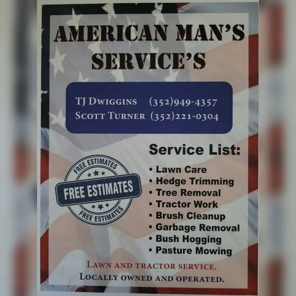 Local yard cleanup service for homes in Trenton, FL by American Man’s Services