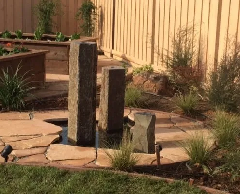 Custom residential landscaping for homes in Lincoln, CA by American Outdoor Services