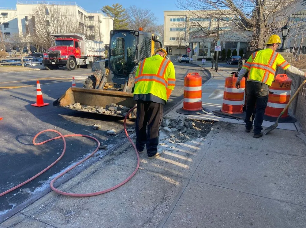 Expert yard cleanup service in Glen Cove, NY by American Paving