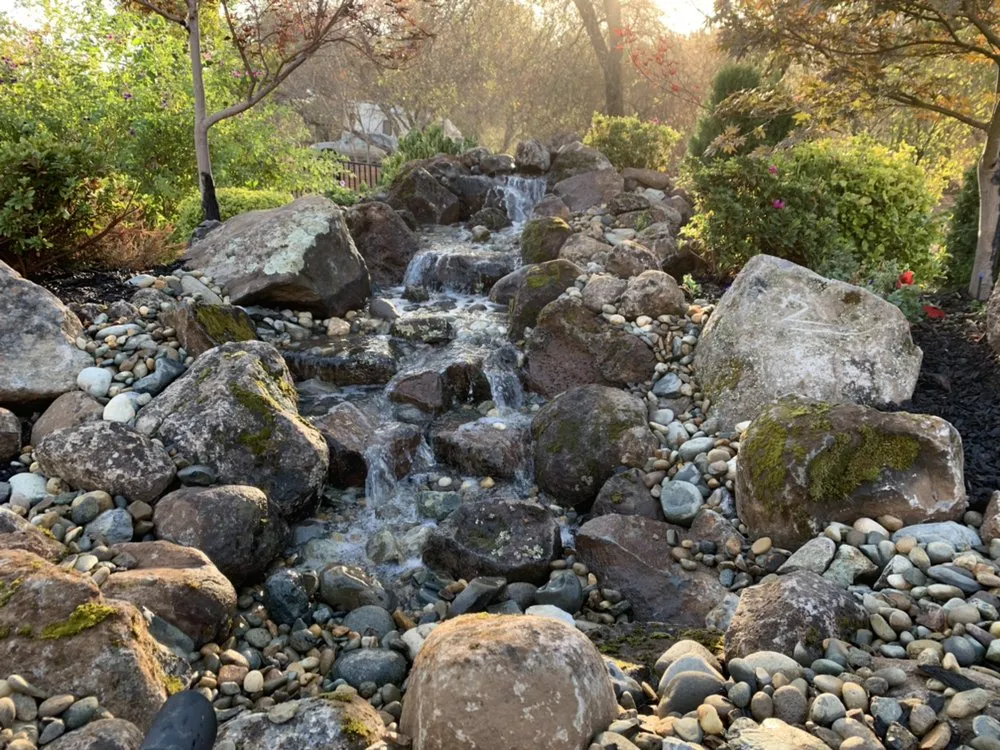 Custom yard maintenance in Lincoln, CA by American River Waterscapes