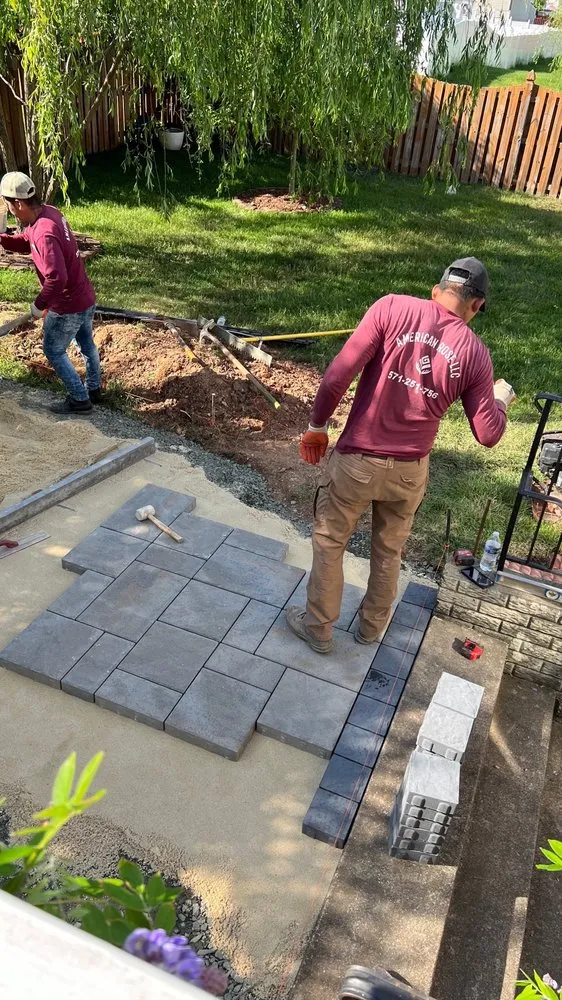 Custom outdoor landscaping in Manassas, VA by American Rose