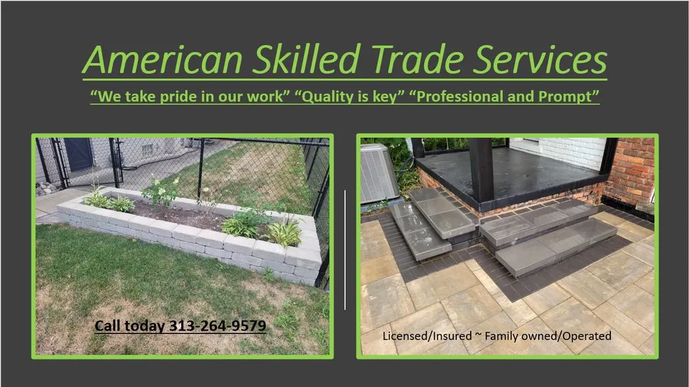 Top-rated residential landscaping with custom design in Taylor, MI by American Skilled Trade Services