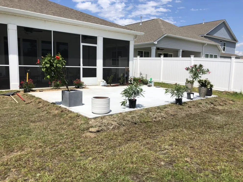Professional residential landscaping in Myrtle Beach, SC by American Supreme Concrete