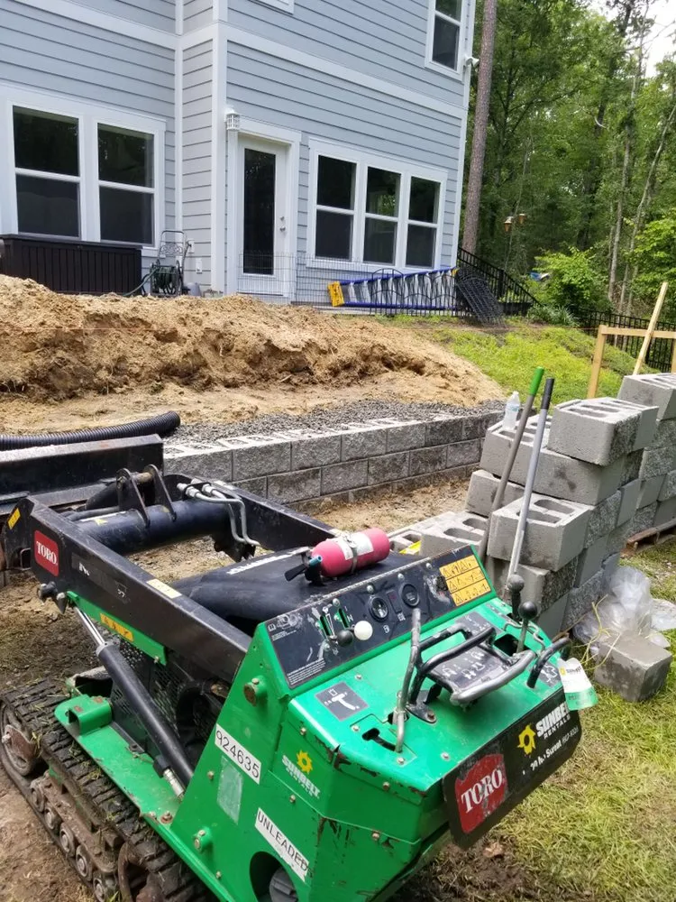 Custom landscape installation near you in Myrtle Beach, SC by American Supreme Concrete