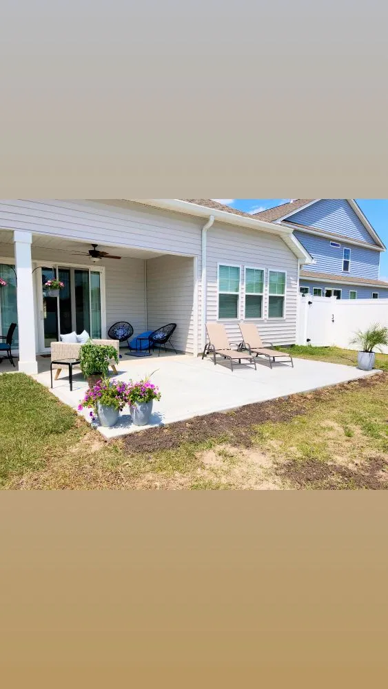 Expert garden landscaping with custom design in Myrtle Beach, SC by American Supreme Concrete