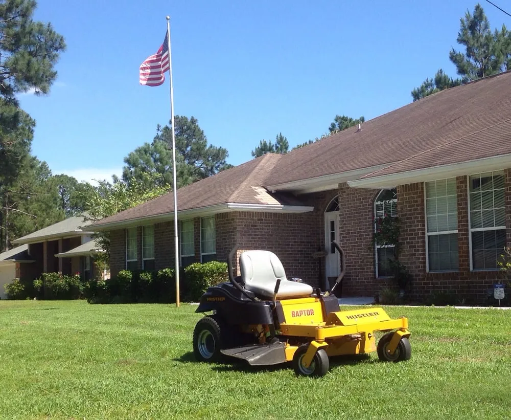 Custom garden landscaping in Navarre, FL by American Veteran Lawn Maintenance, LLC