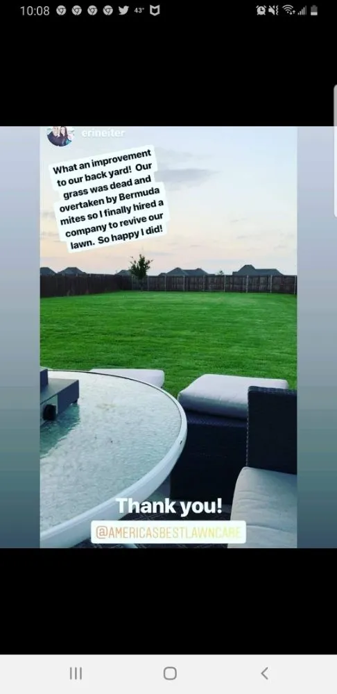 Professional outdoor landscaping in Prosper, TX by America's Best Lawncare