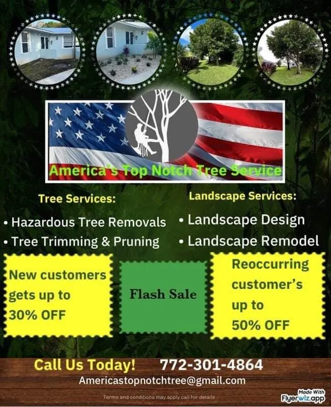 Local landscape installation in Port St. Lucie, FL - America's Top Notch Tree Service