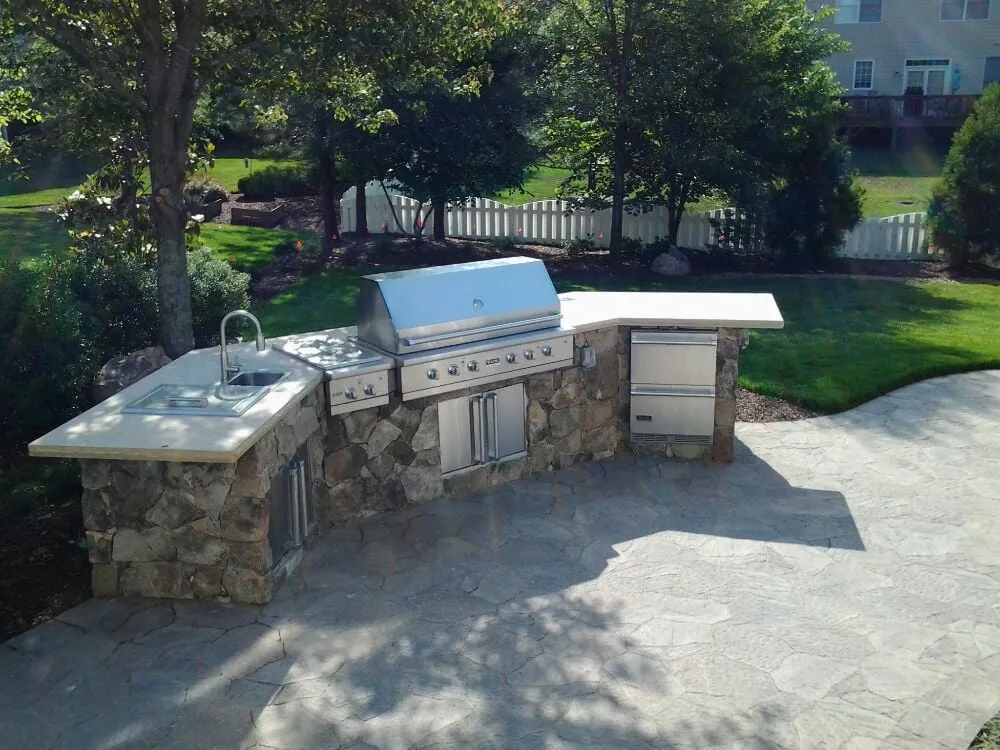 Trusted outdoor landscaping in Holly Springs, NC by Ames Landscaping