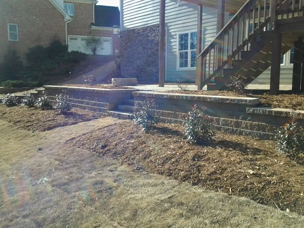 Professional yard cleanup service in Holly Springs, NC by Ames Landscaping