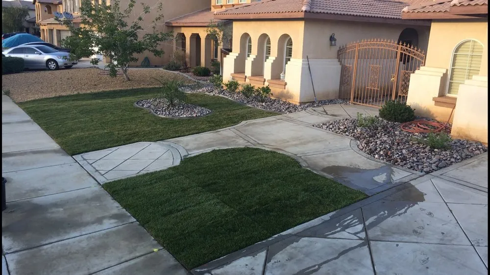 Expert lawn mowing service in Victorville, CA by Amezcua's Landscaping Care & Design