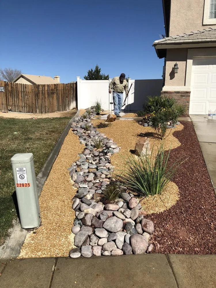 Affordable landscape installation for residential properties in Victorville, CA by Amezcua's Landscaping Care & Design