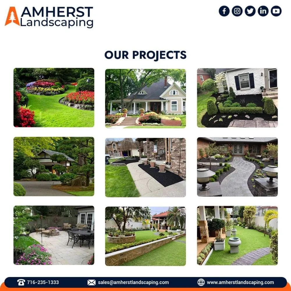 Custom landscape design for homes in Williamsville, NY by Amherst Landscapping