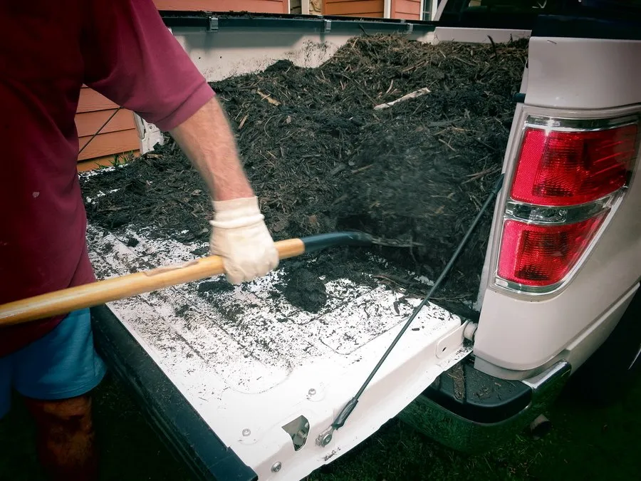 Local landscape installation in Amarillo, TX by Amigos Compost