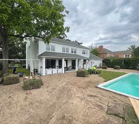 Top-rated outdoor landscaping for outdoor upgrades in Houston, TX by Amigos Landscaping