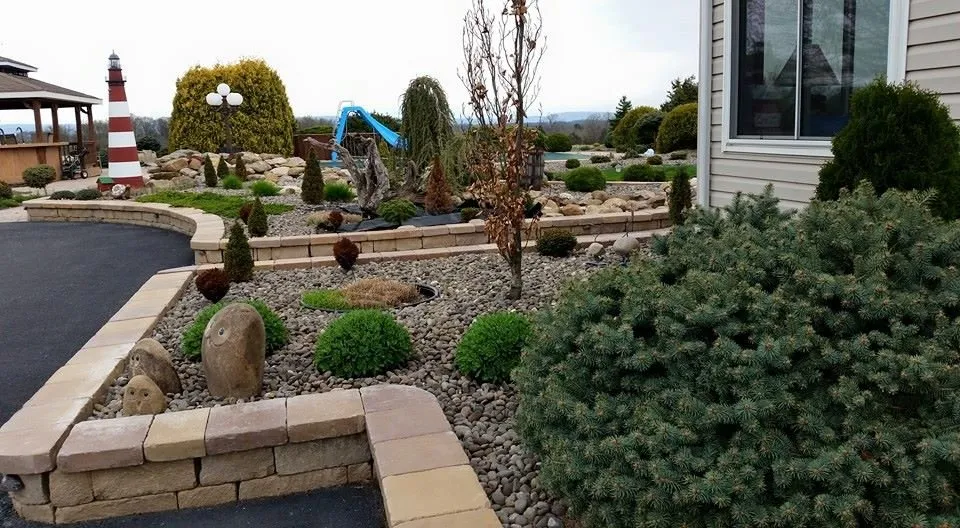 Professional landscaping services with custom design in New Oxford, PA by Amigos Lawn Care & Tree Service