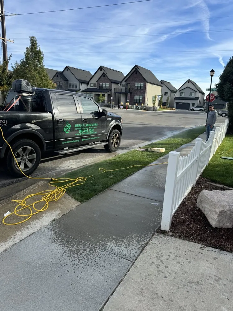 Professional yard cleanup service with custom design in Orem, UT by Amiro Landscaping