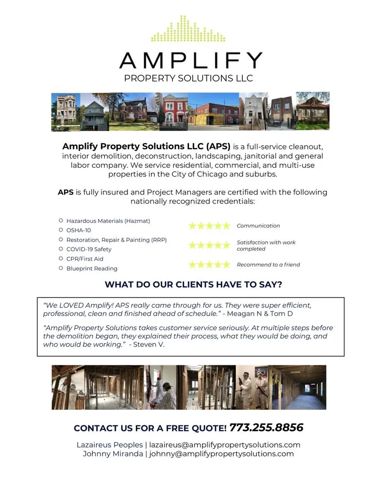 Local landscaping services in Chicago, IL by Amplify Property Solutions