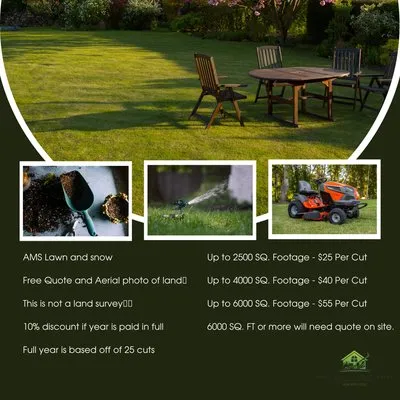 AMS Lawn And Snow Logo