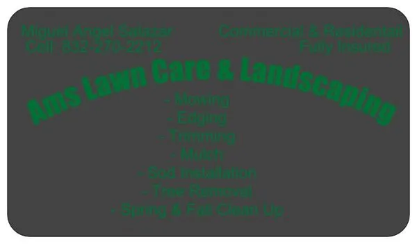 AMS Lawn Care & Landscaping Logo