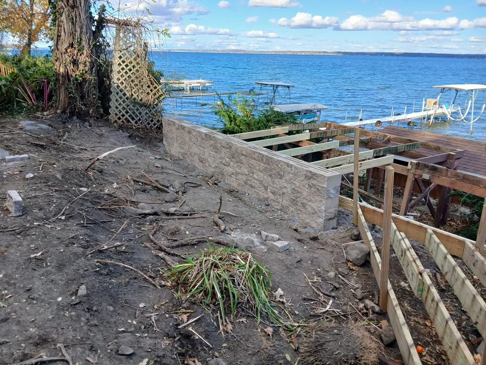 Custom landscape design for residential properties in Waterloo, NY by AMS Property Professional Services