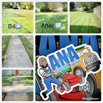 ANA Hauling Lawn Care Logo