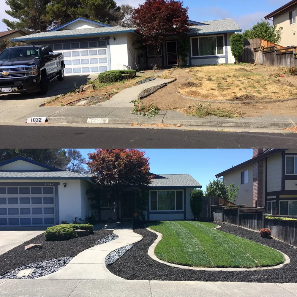 Custom landscape installation in Fairfield, CA by Anaya Landscape and Maintenance