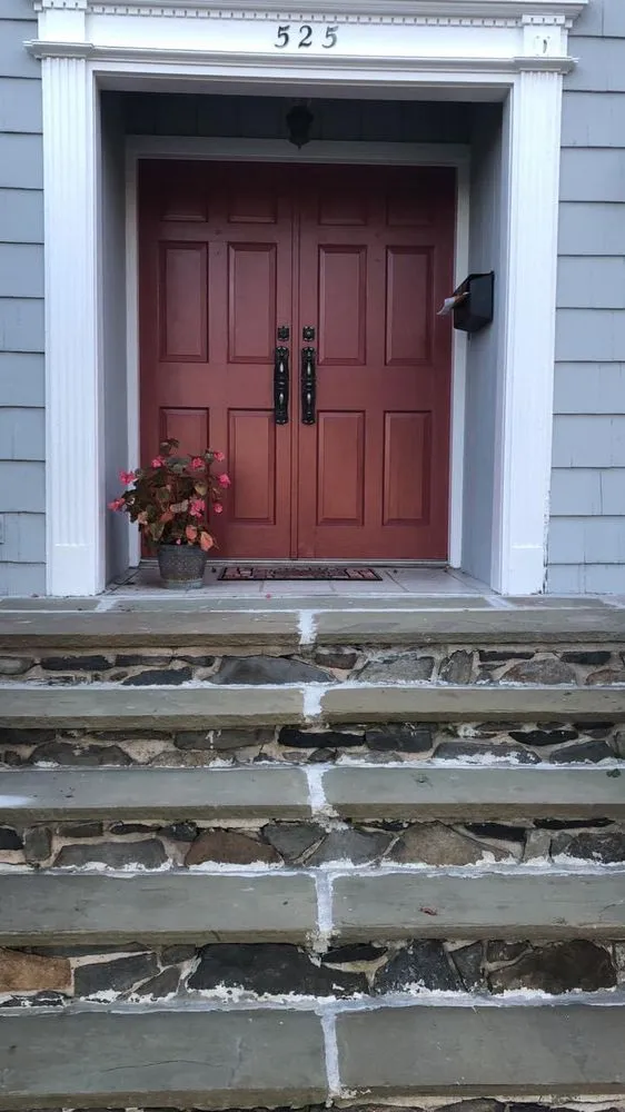 Local landscape installation in East Providence, RI by Anchored Property Maintenance