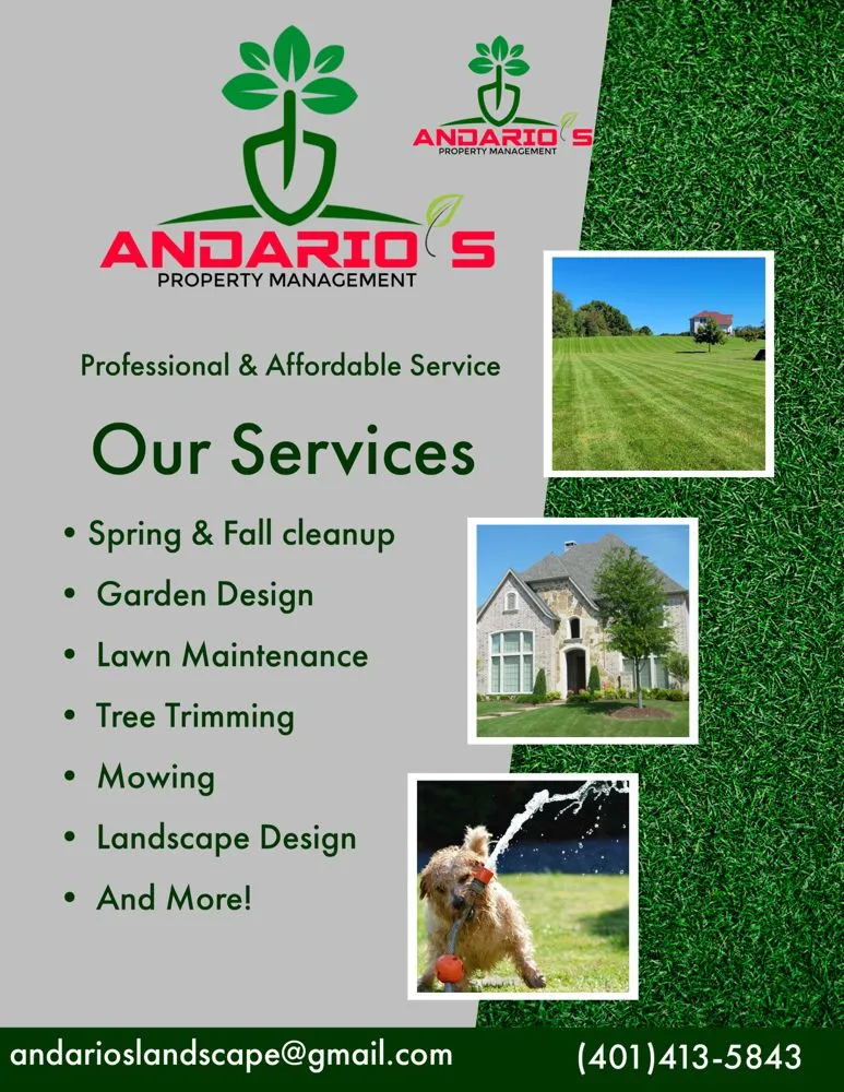 Top-rated lawn mowing service in East providence, RI - Andarios Property Management