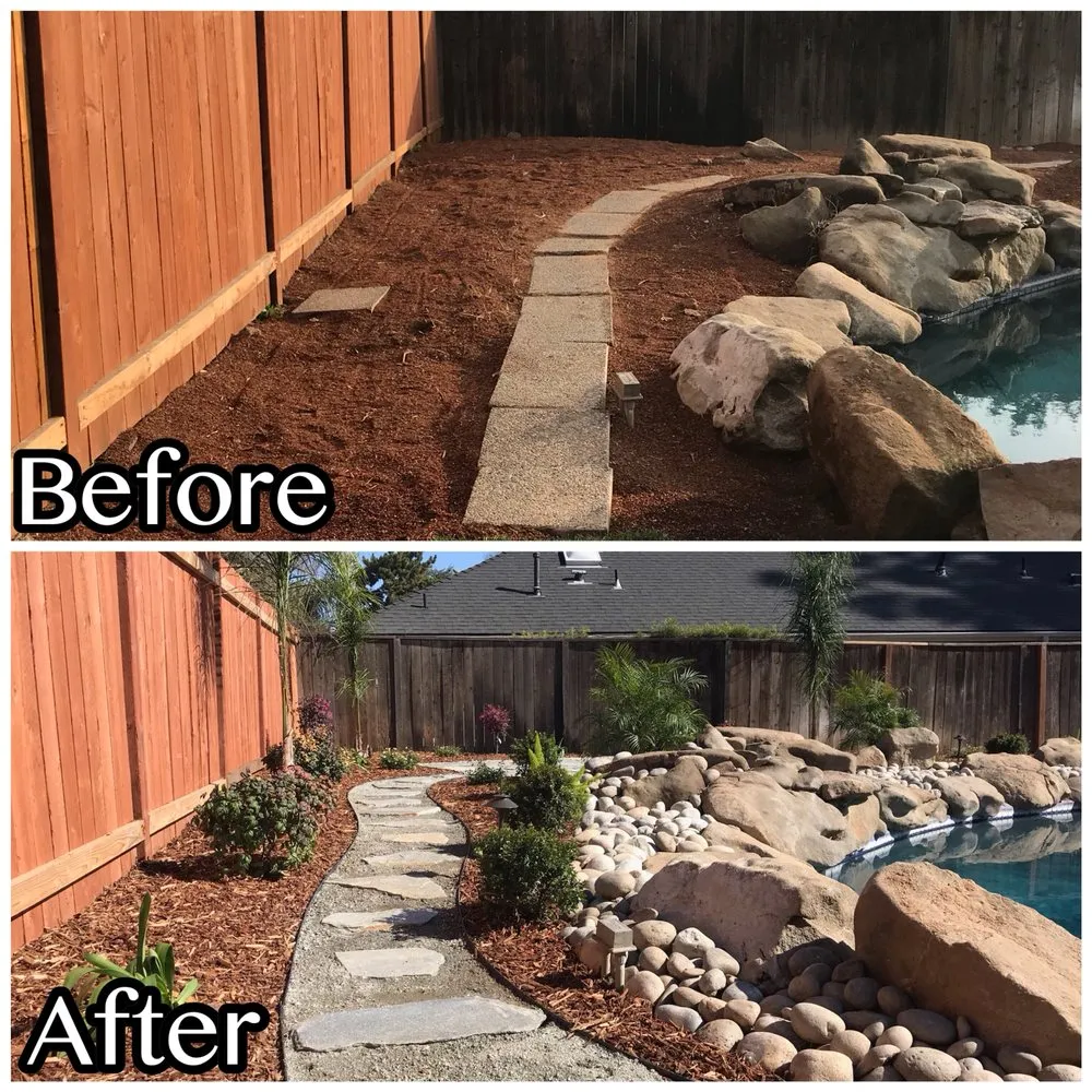 Custom landscaping services for homes in Fresno, CA by Anderson Landscaping