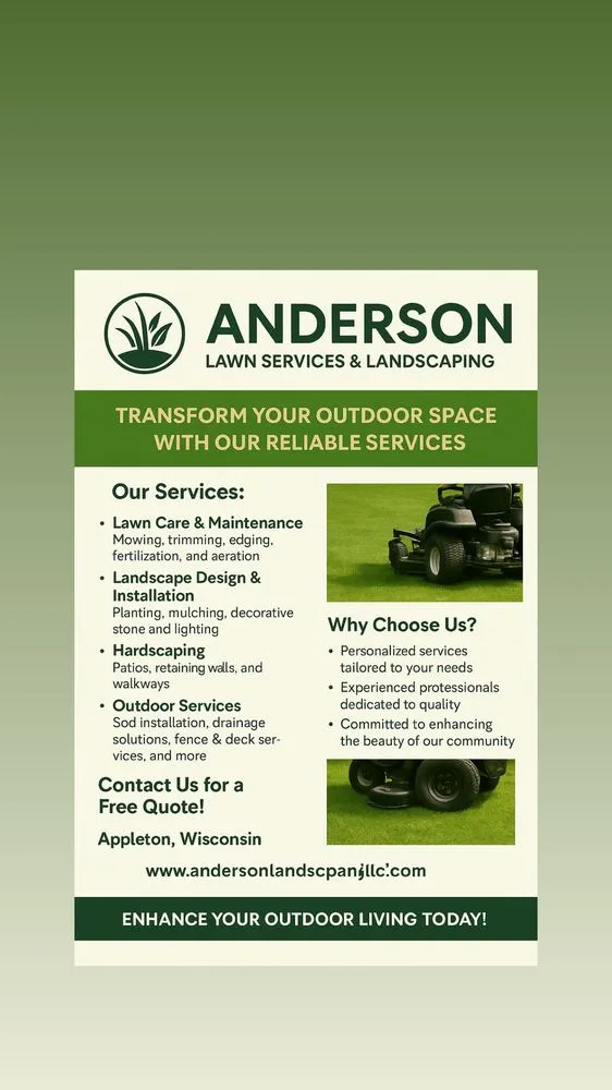 Reliable garden landscaping for residential properties in Appleton, WI by Anderson Lawn Services and Landscaping