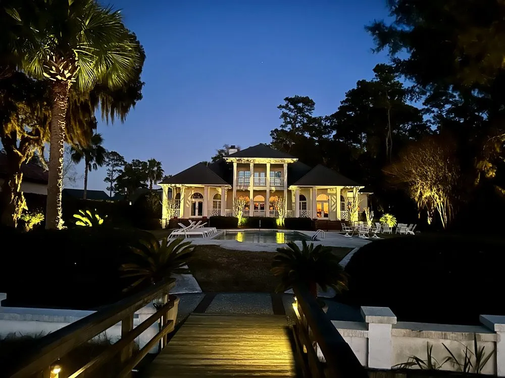 Professional yard cleanup service with custom design across Savannah, GA - Anderson Outdoors