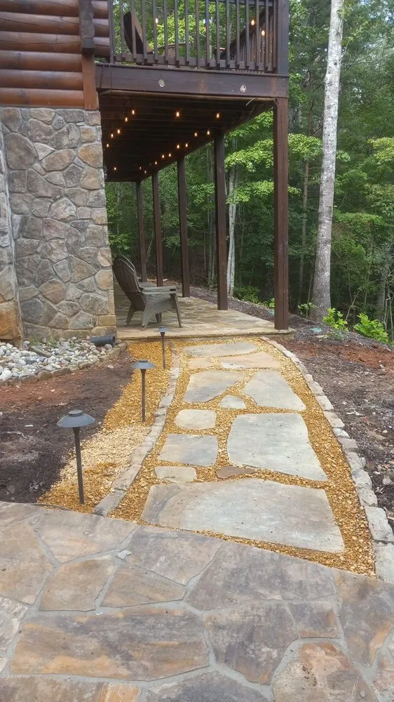 Custom garden landscaping for beautiful yards in Ellijay, GA by Andonny’s Handyman and Landscaping Services