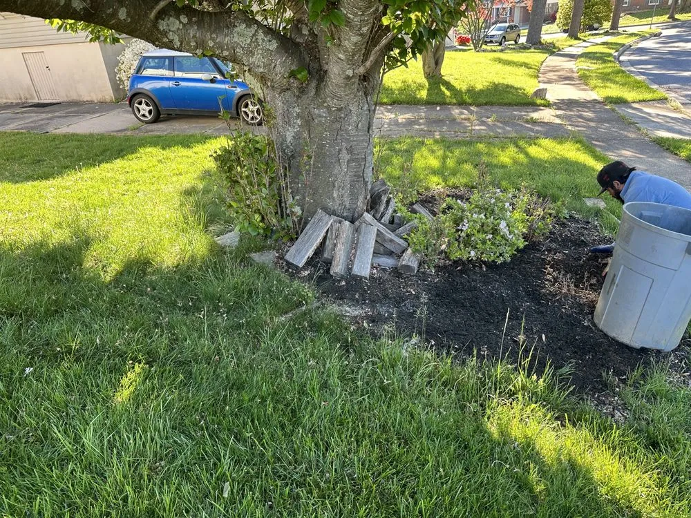 Custom landscape installation in Hampstead, MD by Andrade