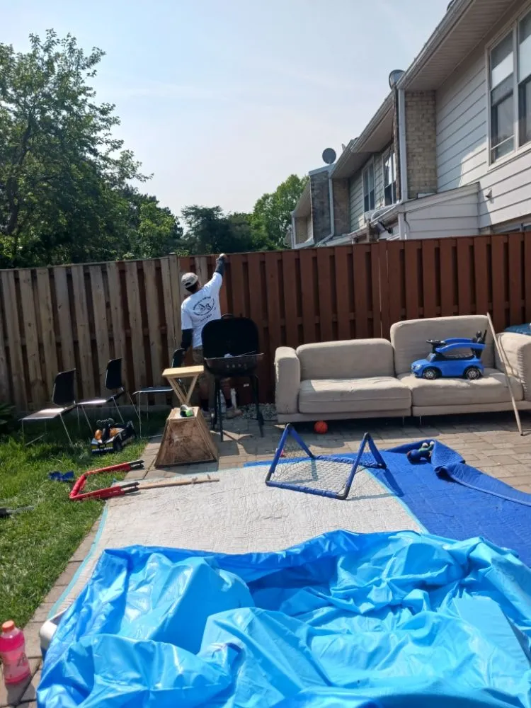 Professional yard cleanup service for beautiful yards in Sterling, VA by Andrade's Painting Service