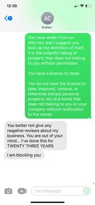 Andrea's quality cleaning service Logo