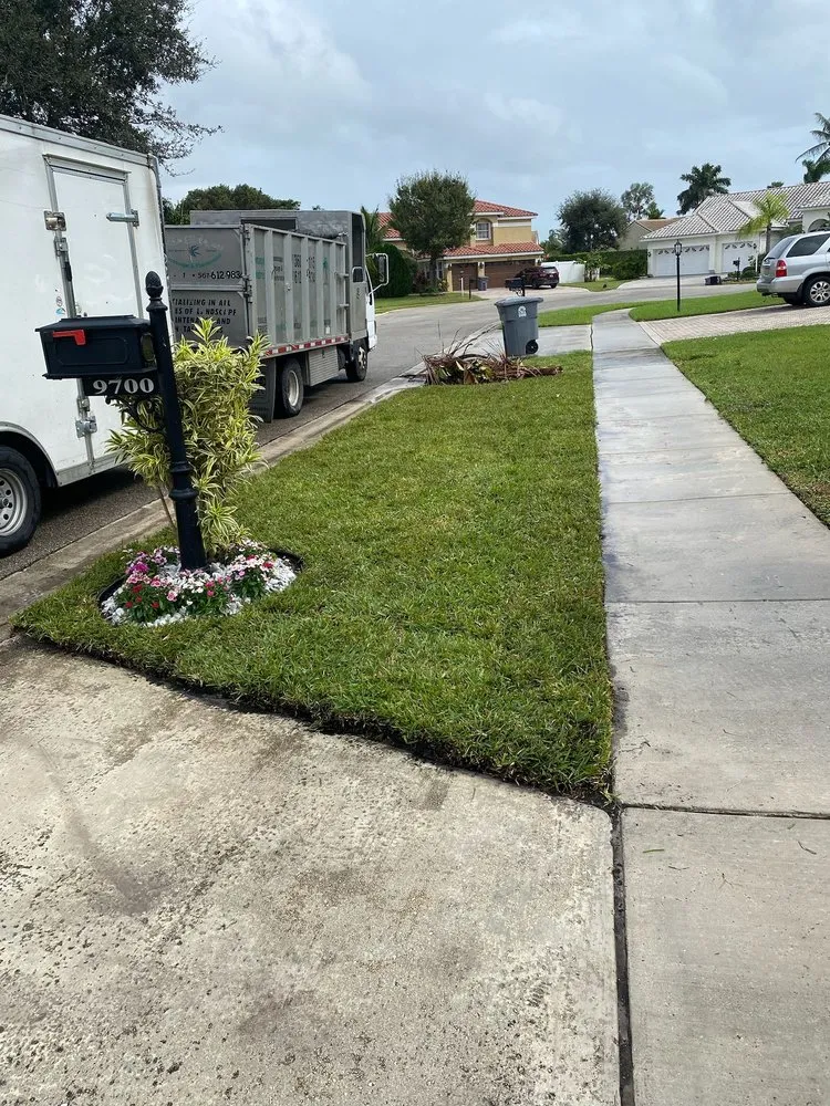 Professional landscape installation for homes in Lantana, FL by Andres Lawn care