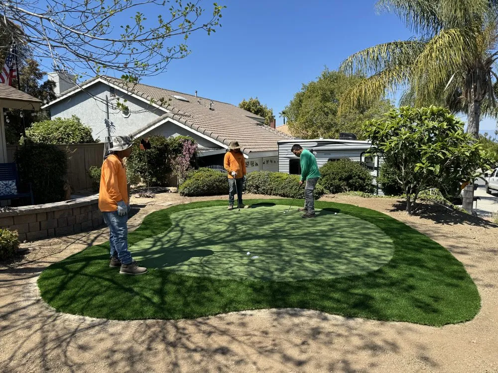 Professional lawn mowing service with custom design across Riverside, CA - Andrew Landscape Construction