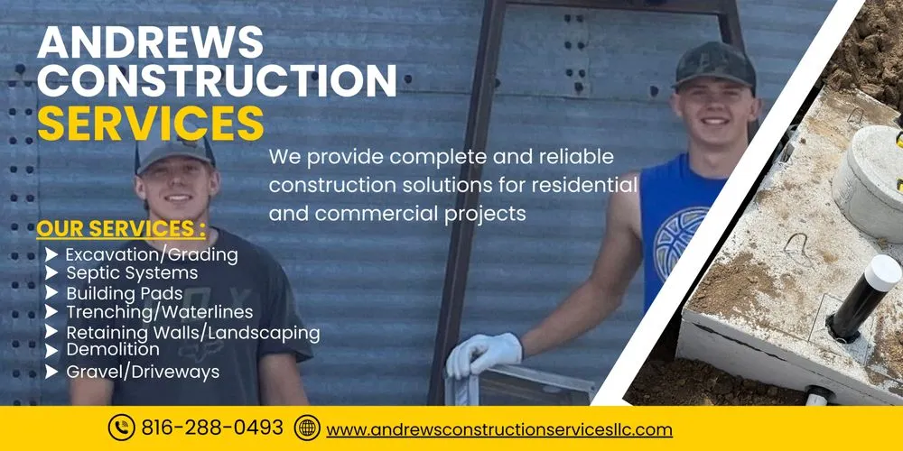 Top-rated yard cleanup service for outdoor upgrades in Gower, MO by Andrews Construction Services