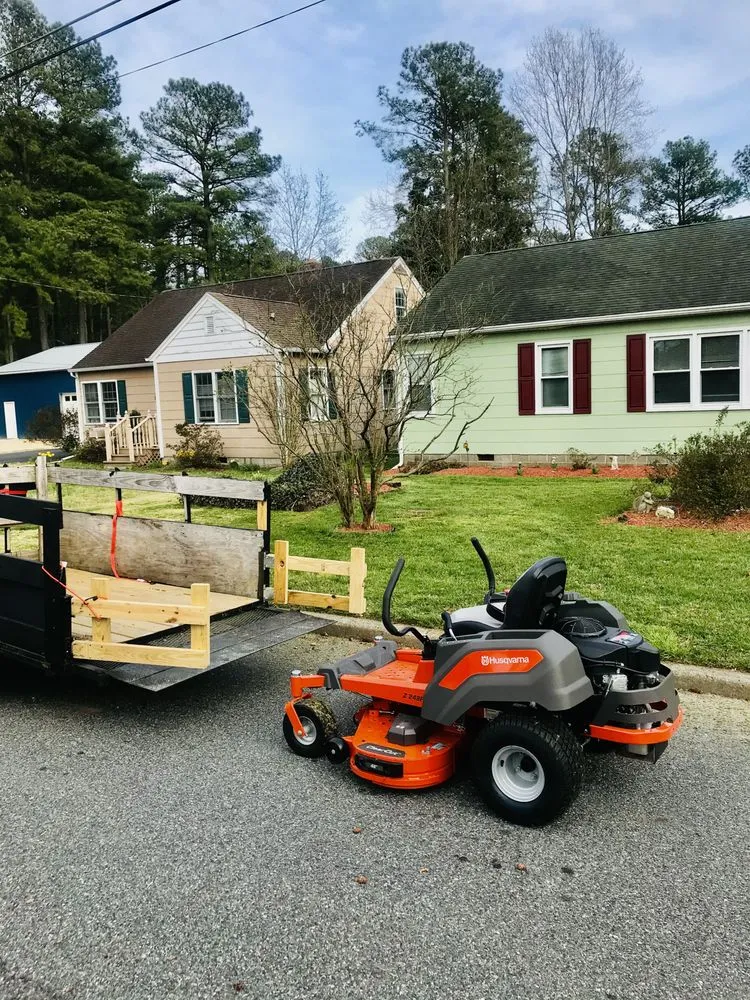 Expert lawn mowing service for beautiful yards in Georgetown, DE by Andrews Landscaping and Fence