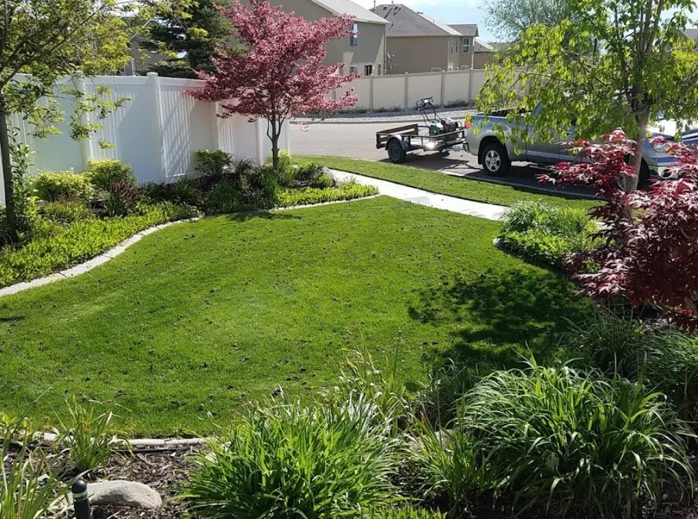 Affordable landscape design in Riverton, UT by Andrew's Lawn Aeration